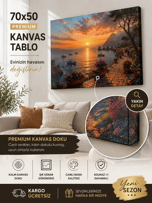 Kişiye Özel Kanvas Tablo 70cmx50cm
